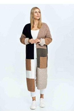 Sweter Kardigan Model M896 Black/Brown - Figl Figl