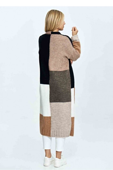 Sweter Kardigan Model M896 Black/Brown - Figl Figl Sweter Kardigan Model M896 Black/Brown - Figl Figl