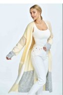 Sweter Kardigan Model M896 Yellow/Beige - Figl Figl Sweter Kardigan Model M896 Yellow/Beige - Figl Figl