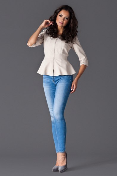 Żakiet Model 132 Beige - Figl Figl Żakiet Model 132 Beige - Figl Figl