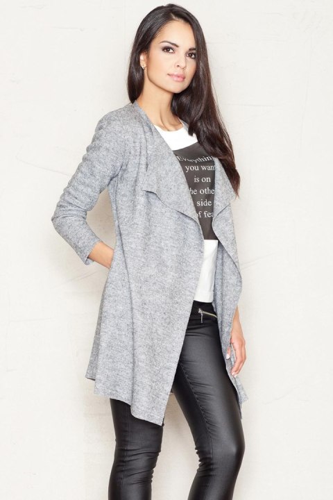 Bluza Damska Model 330 Grey - Figl Figl Bluza Damska Model 330 Grey - Figl Figl