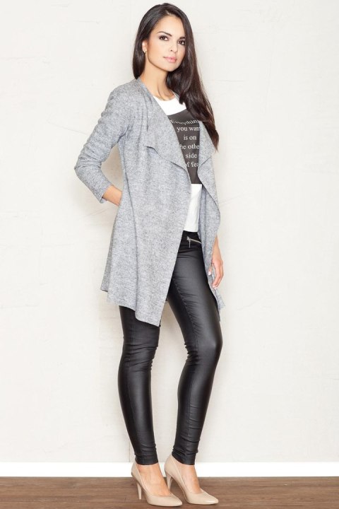 Bluza Damska Model 330 Grey - Figl Figl Bluza Damska Model 330 Grey - Figl Figl