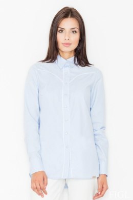 Koszula Damska Model M492 Sky Blue - Figl Figl