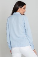 Koszula Damska Model M581 Sky Blue - Figl Figl Koszula Damska Model M581 Sky Blue - Figl Figl