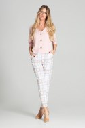 Koszula Damska Model M699 Pink - Figl Figl Koszula Damska Model M699 Pink - Figl Figl