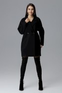 Płaszcz Damski Model M625 Black - Figl Figl Płaszcz Damski Model M625 Black - Figl Figl