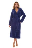 Szlafrok Damski Model Night Long 2412 Navy - L&L collection L&L collection Szlafrok Damski Model Night Long 2412 Navy - L&L collection L&L collection