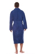 Szlafrok Męski Model Cotton Long 2450 Navy - L&L collection L&L collection Szlafrok Męski Model Cotton Long 2450 Navy - L&L collection L&L collection