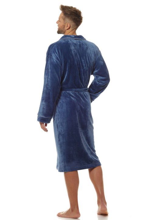 Szlafrok Męski Model Luca 2111 Navy - L&L collection L&L collection Szlafrok Męski Model Luca 2111 Navy - L&L collection L&L collection