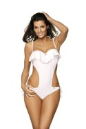 Jednoczęściowy strój kąpielowy Kostium kąpielowy Model Carmen Bianco M-468 White - Marko Marko Jednoczęściowy strój kąpielowy Kostium kąpielowy Model Carmen Bianco M-468 White - Marko Marko