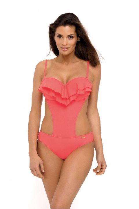 Jednoczęściowy strój kąpielowy Kostium kąpielowy Model Belinda Nectarine M-548 Nektarynka - Marko Marko Jednoczęściowy strój kąpielowy Kostium kąpielowy Model Belinda Nectarine M-548 Nektarynka - Marko Marko