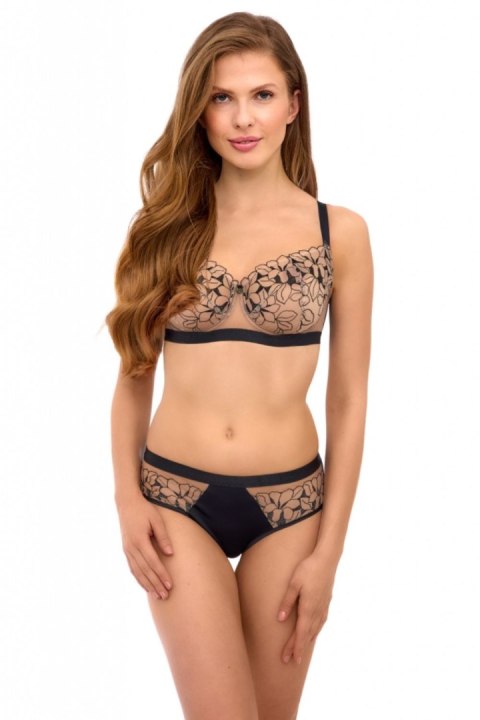 Biustonosz Soft Model 2512 Beige/Black - Lupo Line Lupo Line Biustonosz Soft Model 2512 Beige/Black - Lupo Line Lupo Line