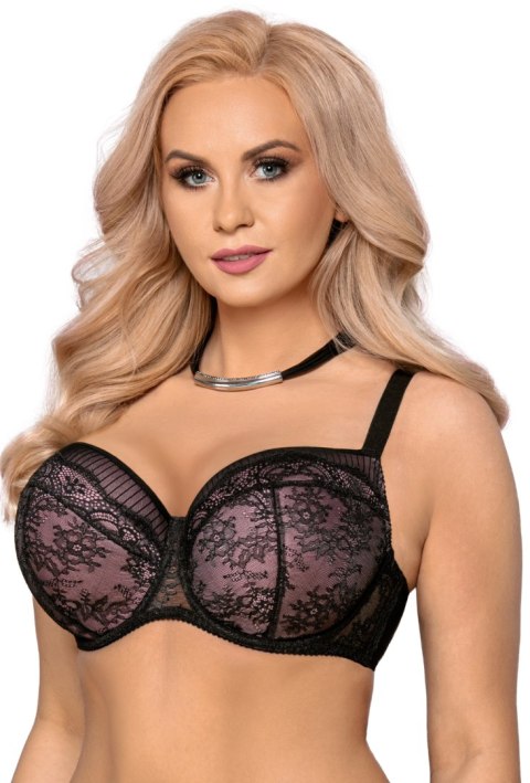Biustonosz push up Biustonosz Usztywniany Model VB-401 Pink/Black - Vena Vena Biustonosz push up Biustonosz Usztywniany Model VB-401 Pink/Black - Vena Vena
