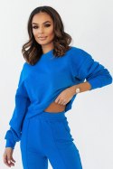 Bluza Damska Model Lamia D29 Blue - IVON IVON Bluza Damska Model Lamia D29 Blue - IVON IVON