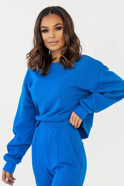 Bluza Damska Model Lamia D29 Blue - IVON IVON Bluza Damska Model Lamia D29 Blue - IVON IVON