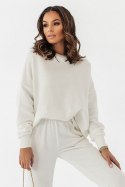 Bluza Damska Model Morelli D30 Śmietana - IVON IVON Bluza Damska Model Morelli D30 Śmietana - IVON IVON