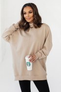 Bluza Damska Model Simple D27 Beige - IVON IVON Bluza Damska Model Simple D27 Beige - IVON IVON