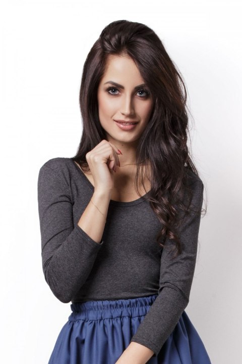 Bluzka Izabelle B36 Grafit - IVON IVON Bluzka Izabelle B36 Grafit - IVON IVON