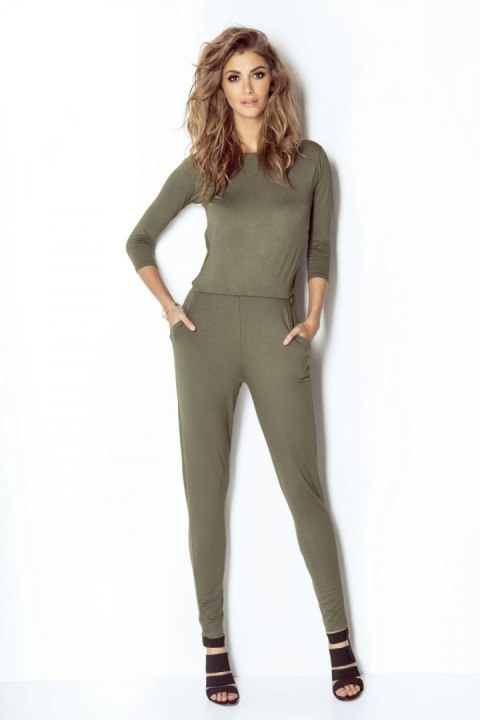 Kombinezon Damski Model Erine Khaki - IVON IVON Kombinezon Damski Model Erine Khaki - IVON IVON