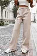 Spodnie Damskie Model Jinny T30 Beige - IVON IVON Spodnie Damskie Model Jinny T30 Beige - IVON IVON
