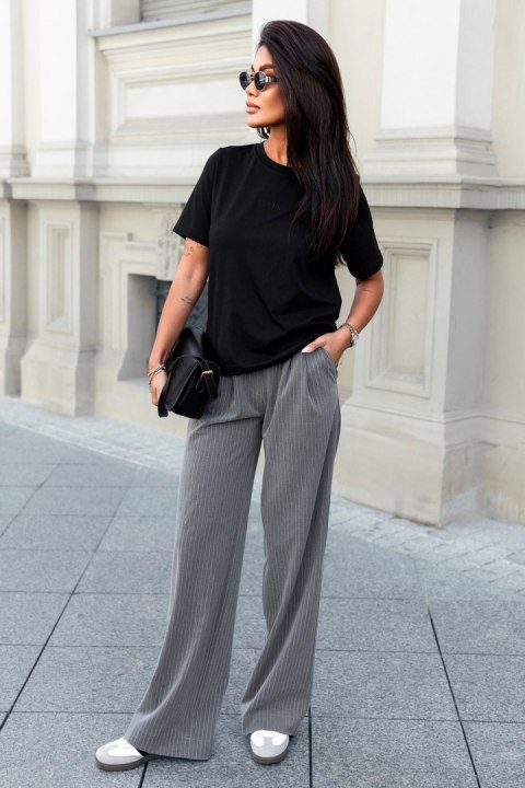 Spodnie Damskie Model Lilou T37 Grey - IVON IVON Spodnie Damskie Model Lilou T37 Grey - IVON IVON