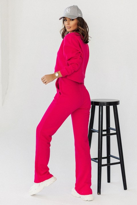 Spodnie Dresowe Model Lamia T22 Pink - IVON IVON Spodnie Dresowe Model Lamia T22 Pink - IVON IVON