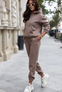 Spodnie Komplet Model Zoey D31 Mocca - IVON IVON Spodnie Komplet Model Zoey D31 Mocca - IVON IVON