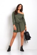 Sukienka Model 270 Blanka Khaki - IVON IVON Sukienka Model 270 Blanka Khaki - IVON IVON