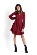 Sukienka Model Masha 224 Bordo - IVON IVON Sukienka Model Masha 224 Bordo - IVON IVON