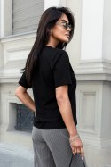 Tshirt Damski Model B57 Black - IVON IVON Tshirt Damski Model B57 Black - IVON IVON