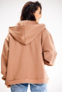 Bluza Damska Model A610 Beige - awama Awama Bluza Damska Model A610 Beige - awama Awama