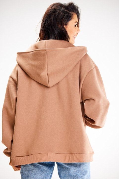 Bluza Damska Model A610 Beige - awama Awama Bluza Damska Model A610 Beige - awama Awama