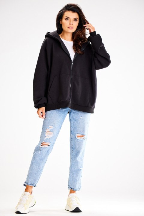 Bluza Damska Model A610 Black - awama Awama Bluza Damska Model A610 Black - awama Awama