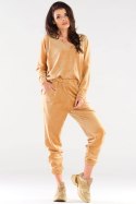 Bluzka Damska Model A417 Beige - awama Awama Bluzka Damska Model A417 Beige - awama Awama