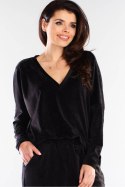 Bluzka Damska Model A417 Black - awama Awama Bluzka Damska Model A417 Black - awama Awama