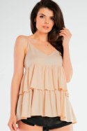Bluzka Model A432 Beige - awama Awama Bluzka Model A432 Beige - awama Awama