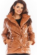 Kurtka Damska Model A384 Pikówka Beige - awama Awama Kurtka Damska Model A384 Pikówka Beige - awama Awama