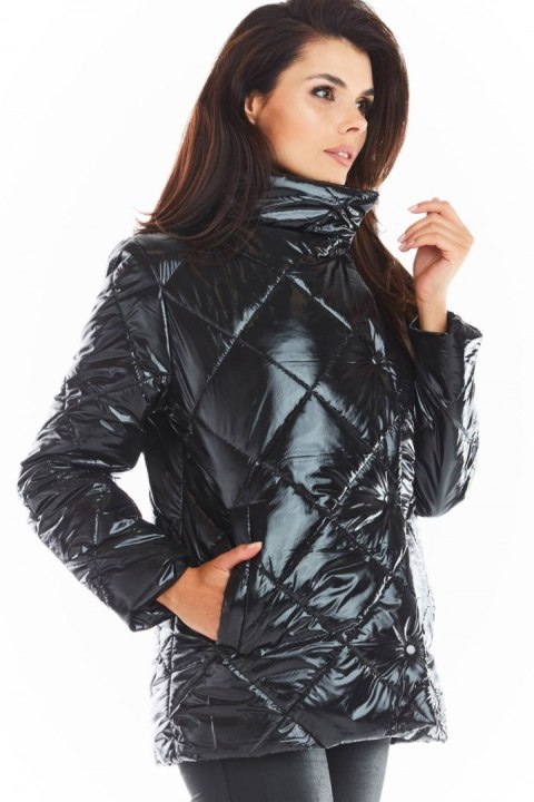 Kurtka Damska Model A384 Pikówka Black - awama Awama Kurtka Damska Model A384 Pikówka Black - awama Awama