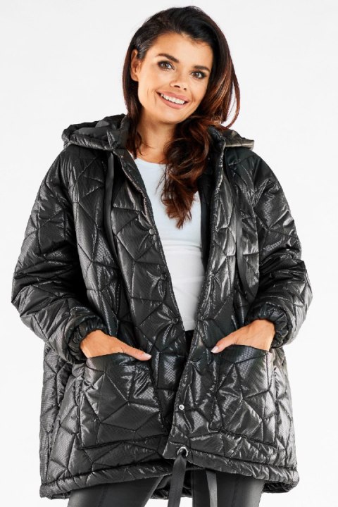 Kurtka Damska Model A536 Black - awama Awama Kurtka Damska Model A536 Black - awama Awama