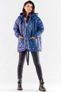 Kurtka Damska Model A536 Navy - awama Awama Kurtka Damska Model A536 Navy - awama Awama