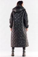 Płaszcz Damski Model A537 Black - awama Awama Płaszcz Damski Model A537 Black - awama Awama