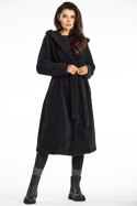 Płaszcz Damski Model A682 Black - awama Awama Płaszcz Damski Model A682 Black - awama Awama
