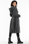 Płaszcz Damski Model A682 Grey - awama Awama Płaszcz Damski Model A682 Grey - awama Awama