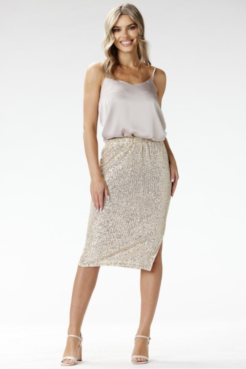 Spódnica Model A692 Beige - awama Awama Spódnica Model A692 Beige - awama Awama
