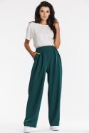 Spodnie Damskie Model A674 Bottle Green - awama Awama Spodnie Damskie Model A674 Bottle Green - awama Awama