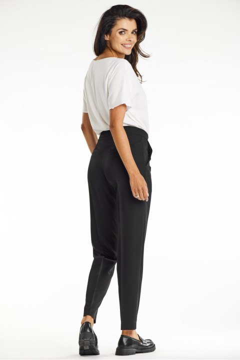 Spodnie Damskie Model A675 Black - awama Awama Spodnie Damskie Model A675 Black - awama Awama