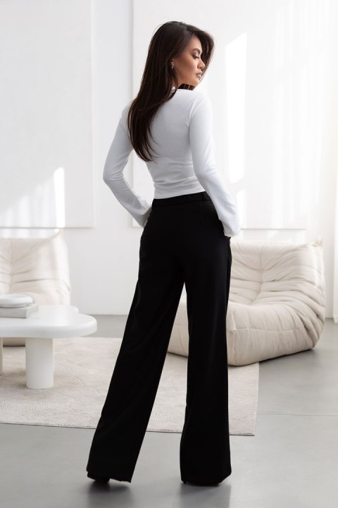 Spodnie Damskie Model Fine T36 Black - IVON IVON Spodnie Damskie Model Fine T36 Black - IVON IVON