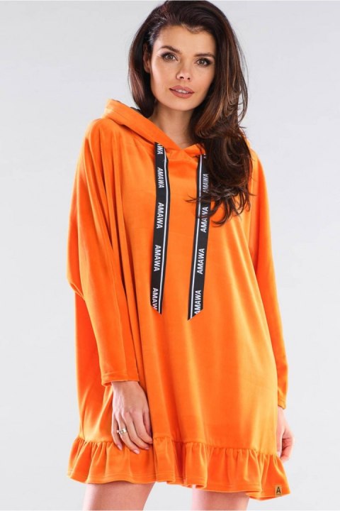 Sukienka Bluza Model A419 Orange - awama Awama Sukienka Bluza Model A419 Orange - awama Awama