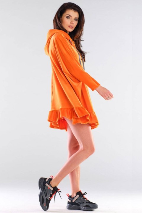 Sukienka Bluza Model A419 Orange - awama Awama Sukienka Bluza Model A419 Orange - awama Awama