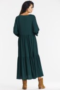 Sukienka Model A669 Bottle Green - awama Awama Sukienka Model A669 Bottle Green - awama Awama